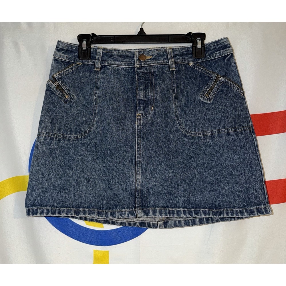 Vintage Y2K Mossimo Denim Skirt Womens 9 Mini Pencil